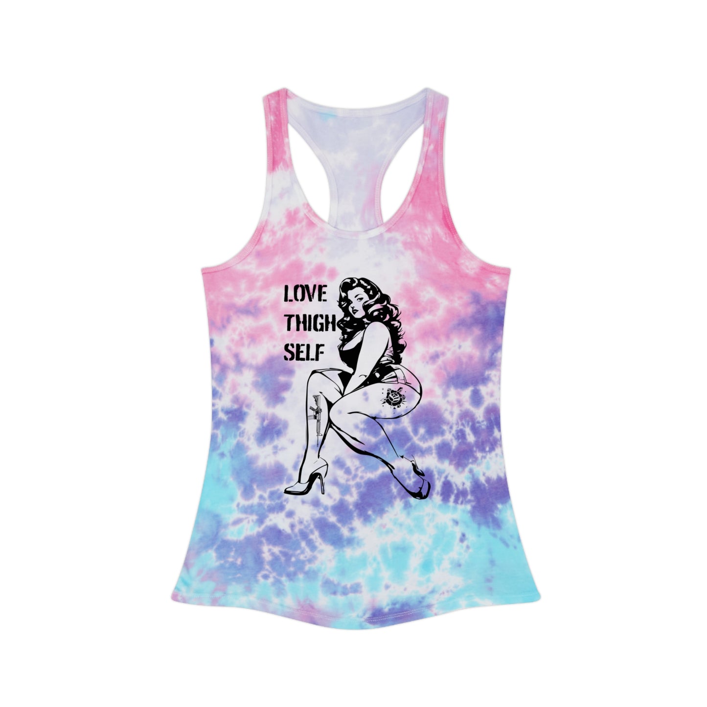 Spiral Tie-Dye Tank - Love Thigh Self Shirt