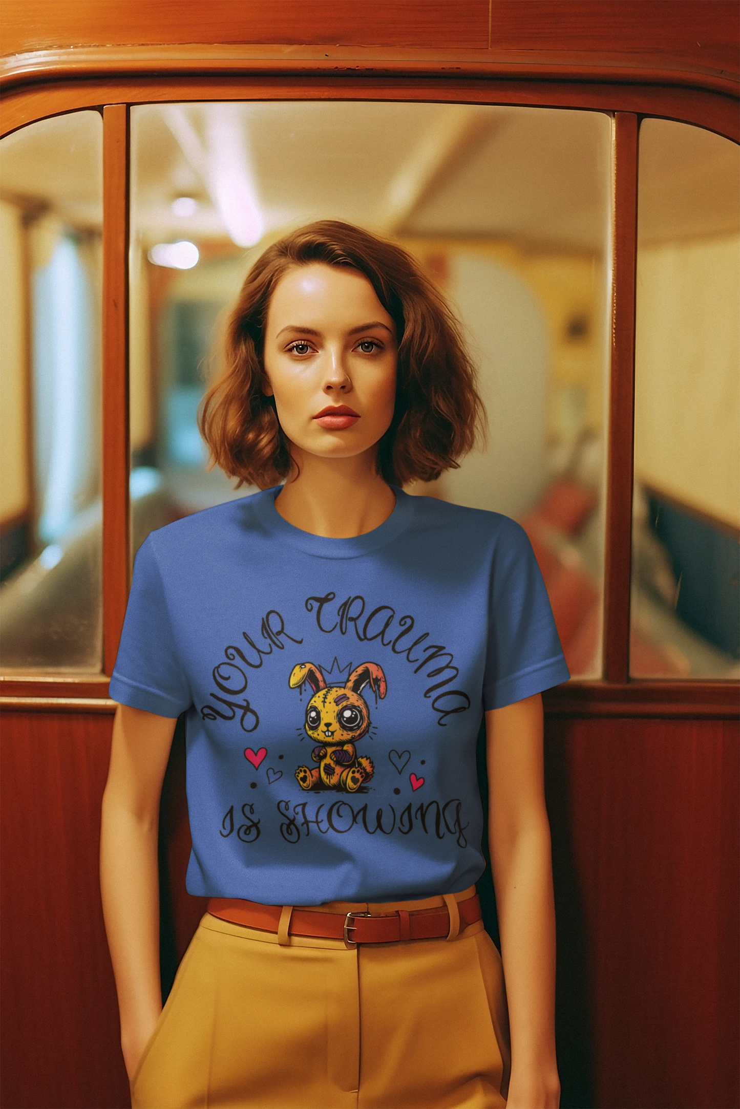 Women's Triblend Tee - 'Your Trauma is Showing'