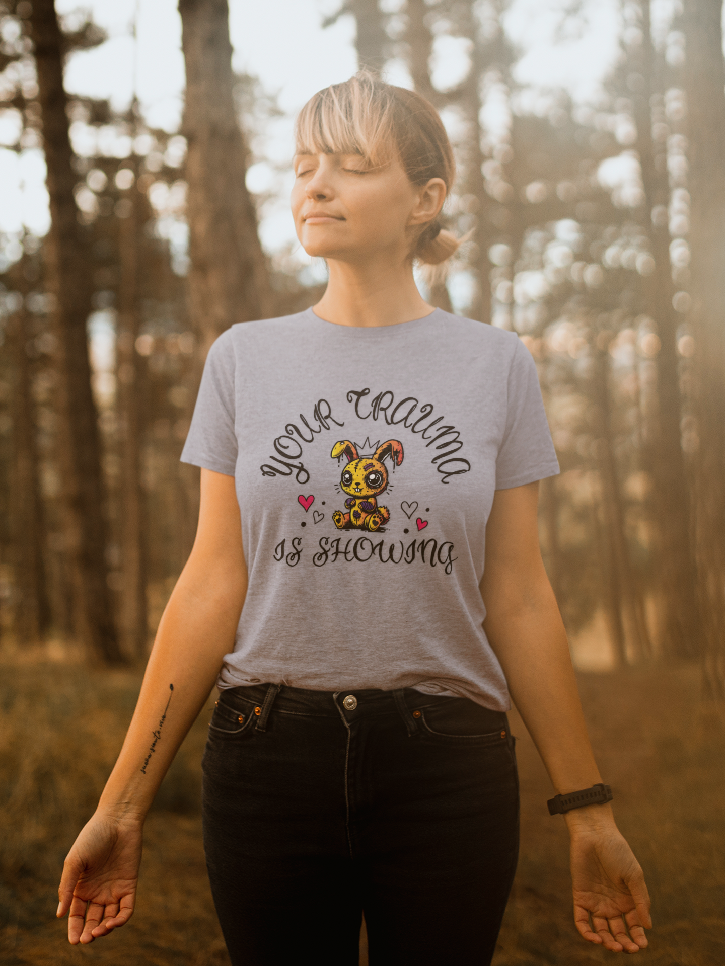 Women's Triblend Tee - 'Your Trauma is Showing'