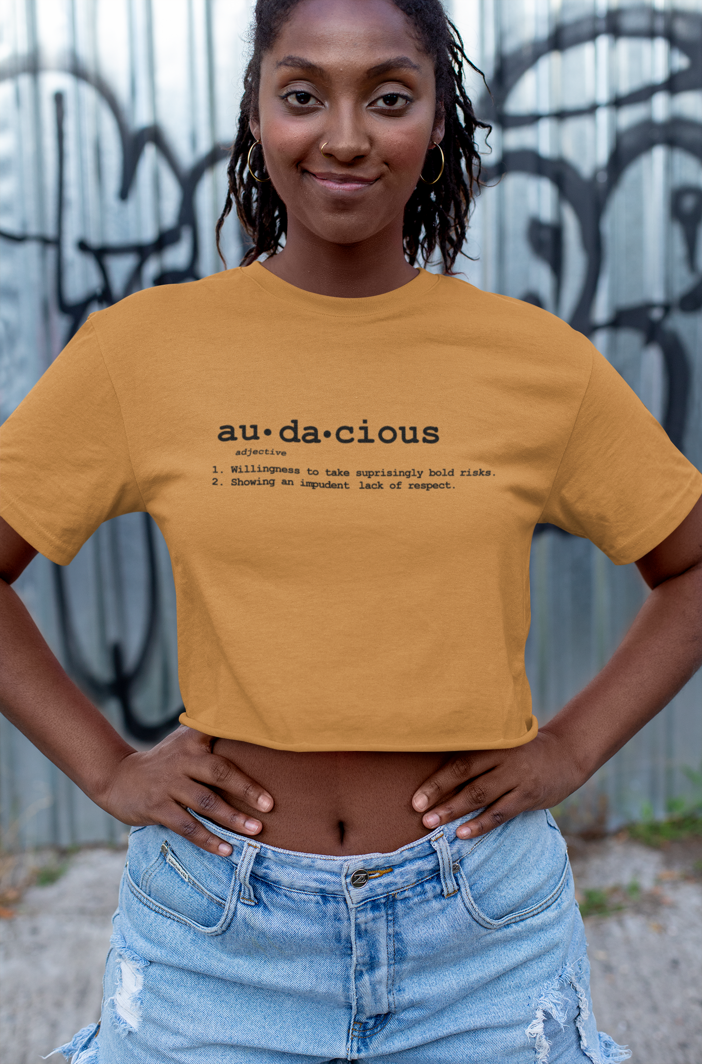 Women's Crop Top: Audacious