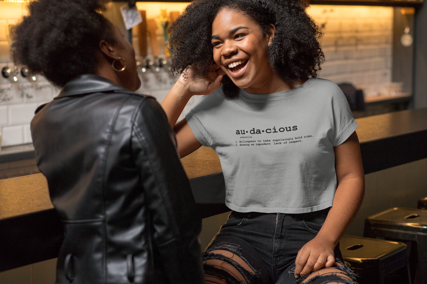 Women's Crop Top: Audacious