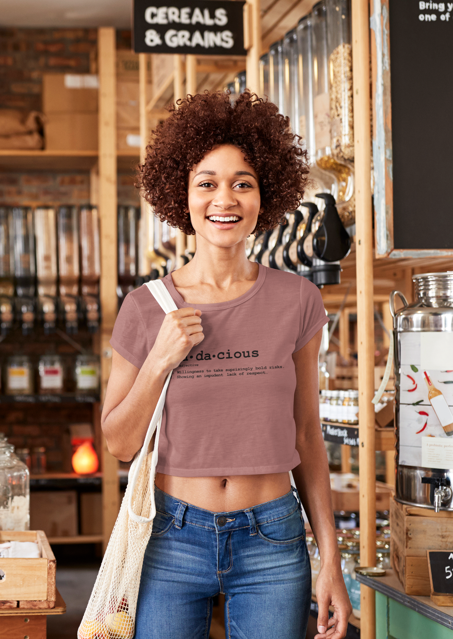Women's Crop Top: Audacious