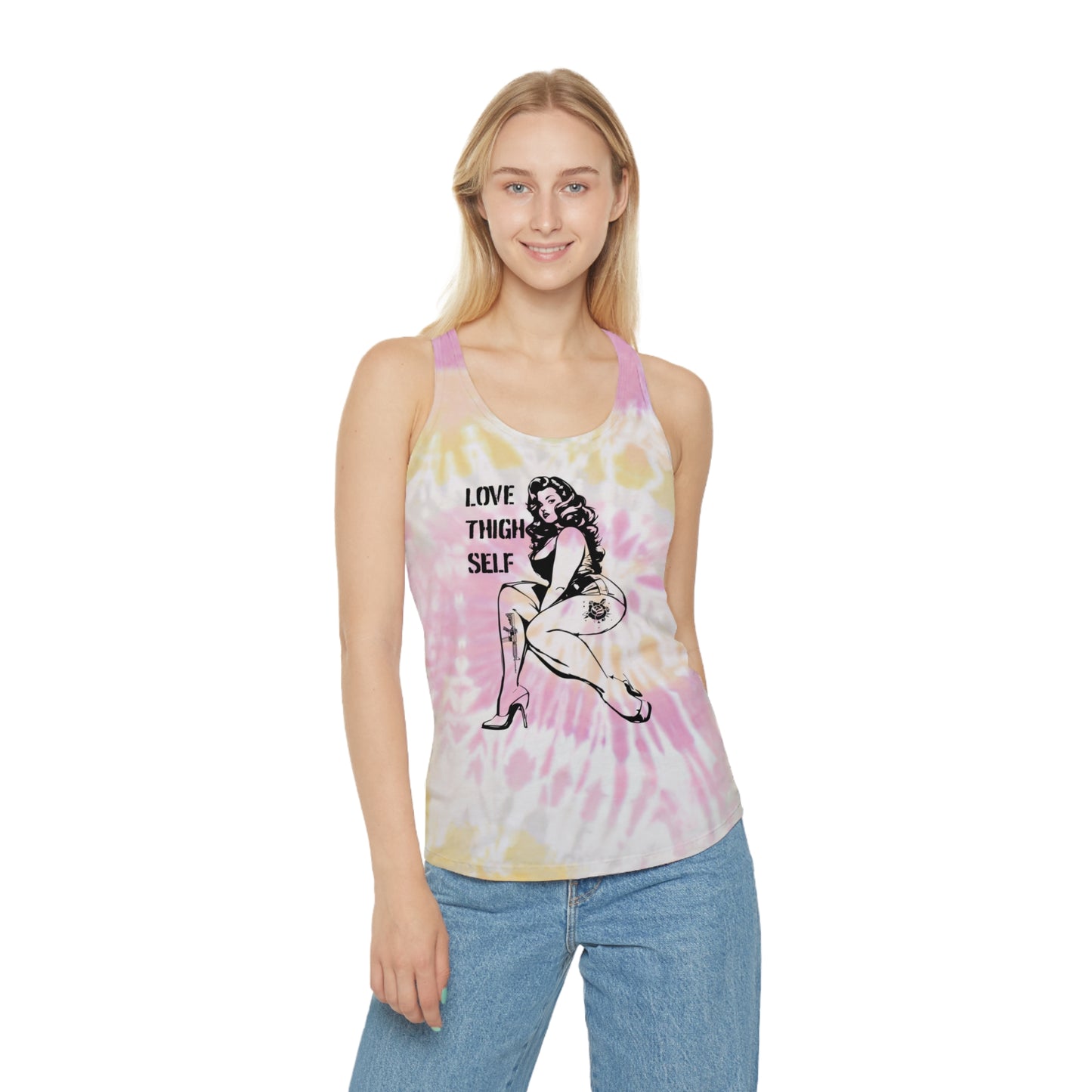 Spiral Tie-Dye Tank - Love Thigh Self Shirt