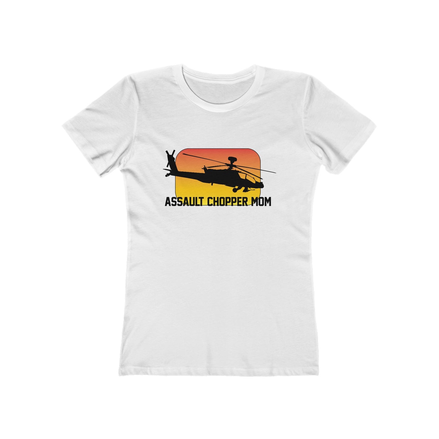 Women's Boyfriend Tee - Assault Chopper Mom