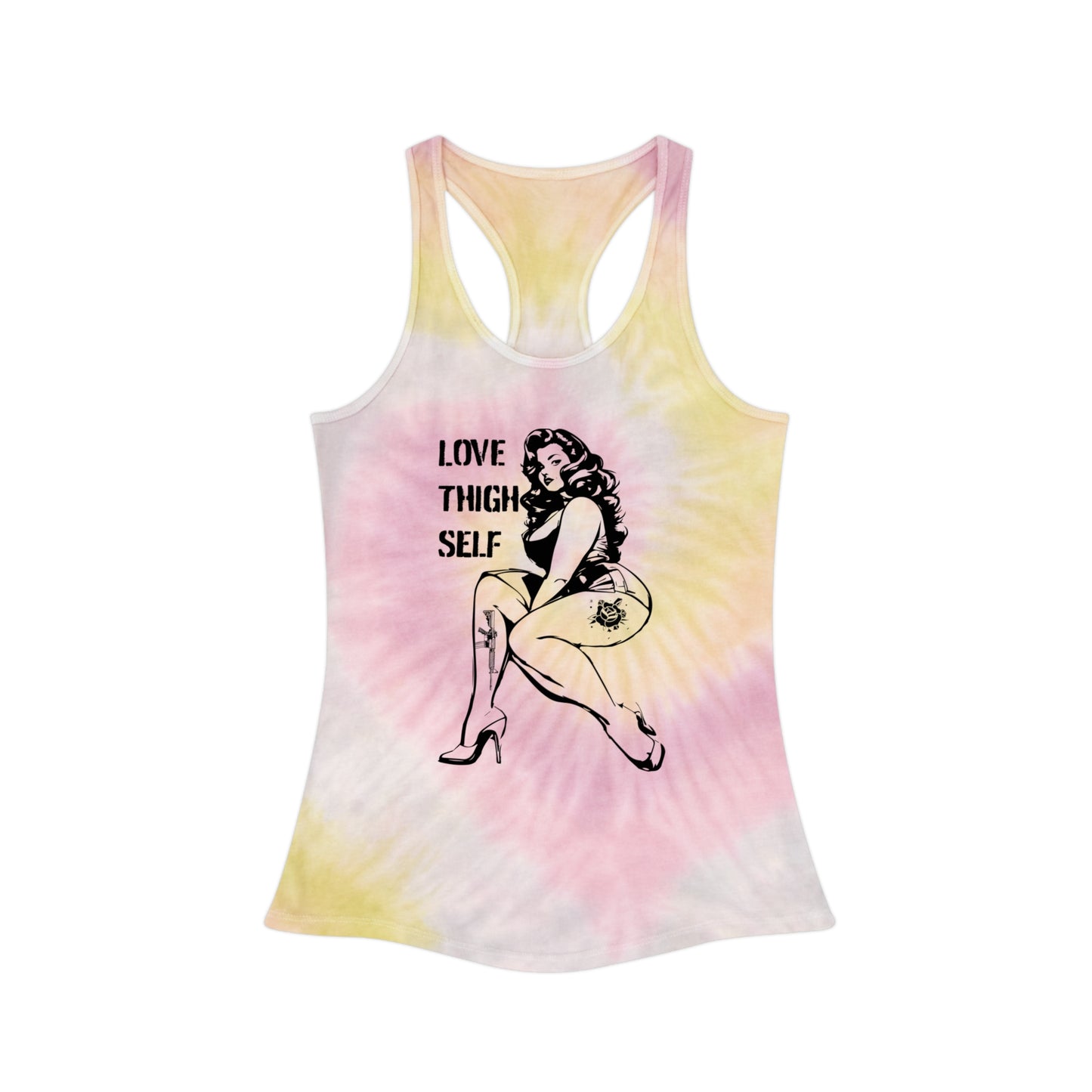 Spiral Tie-Dye Tank - Love Thigh Self Shirt