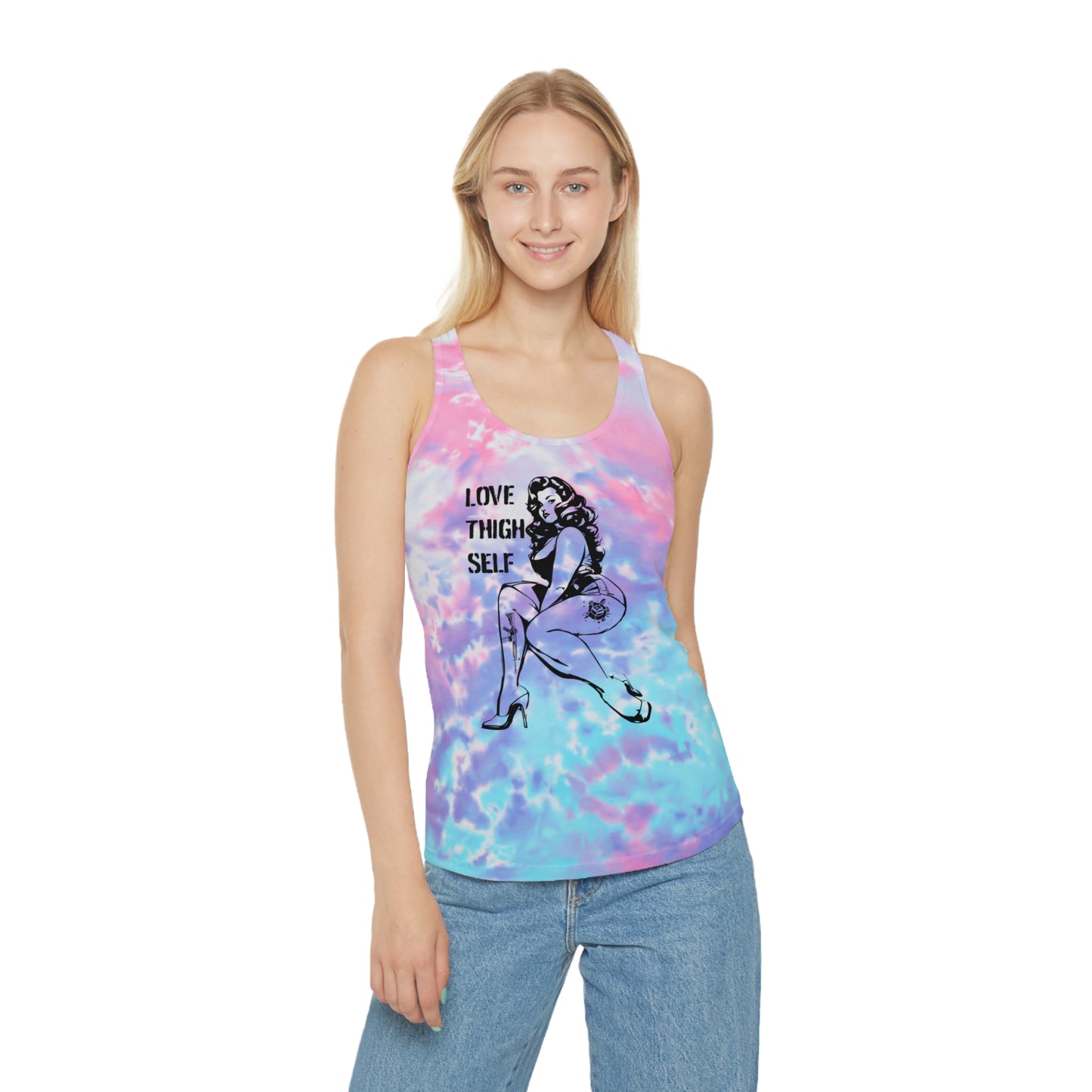 Spiral Tie-Dye Tank - Love Thigh Self Shirt