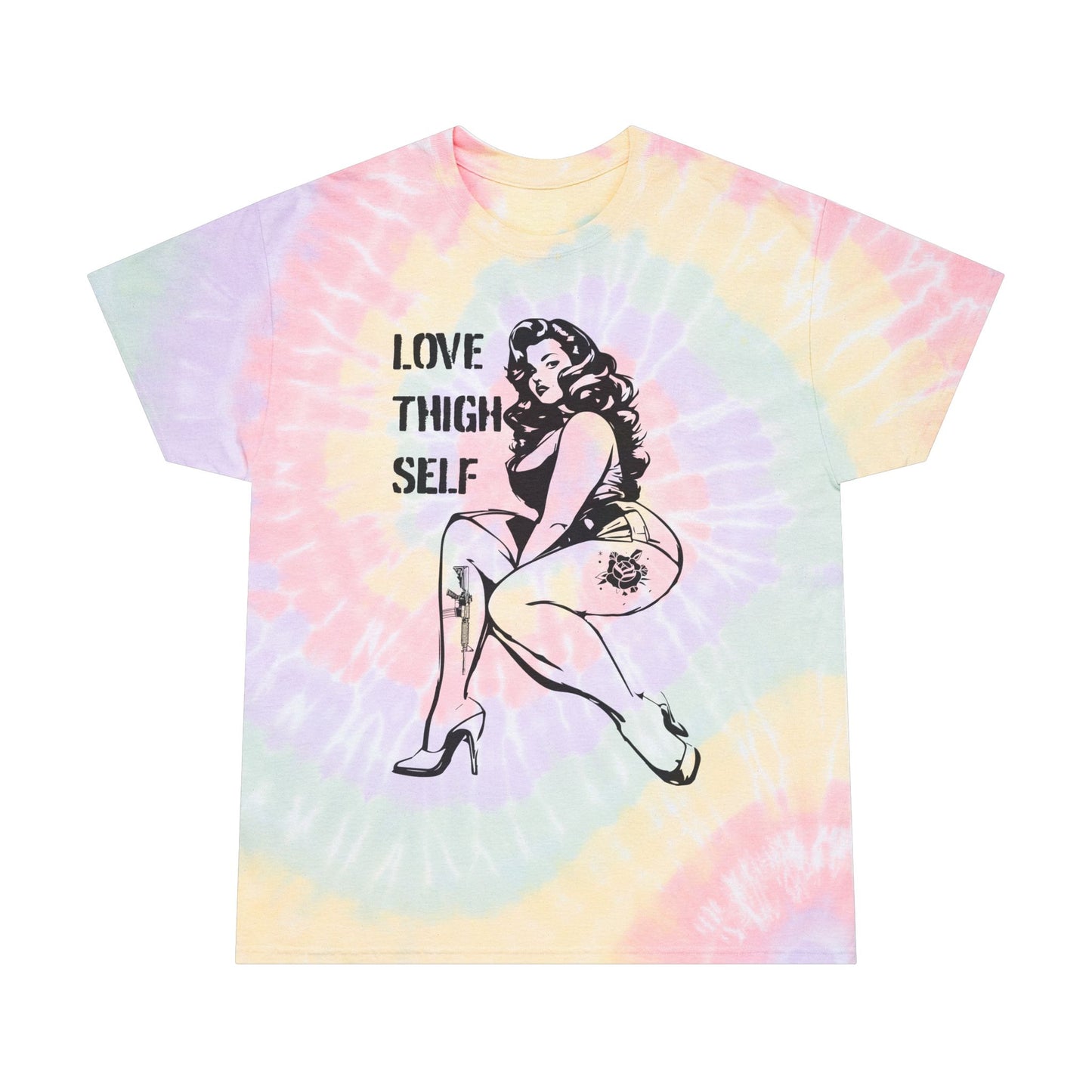 Spiral Tie-Dye Tee - Love Thigh Self Shirt
