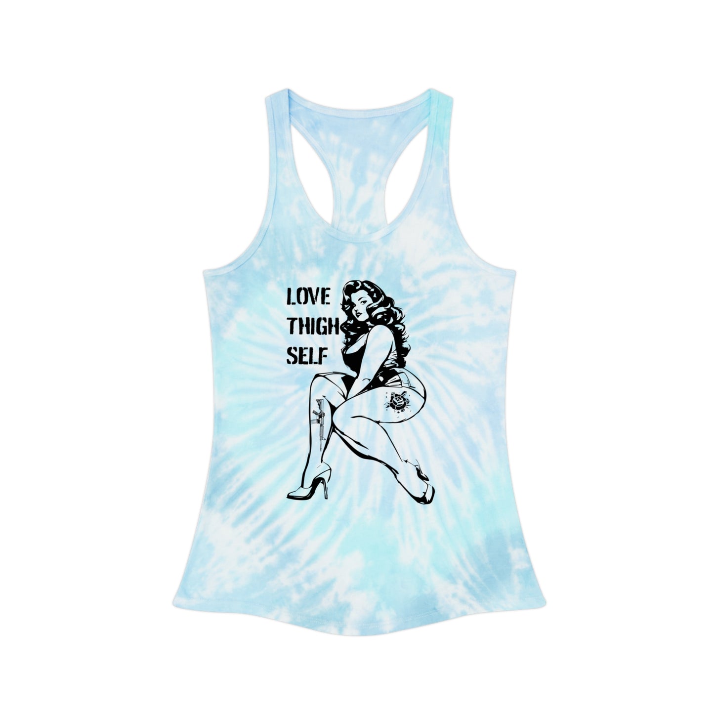Spiral Tie-Dye Tank - Love Thigh Self Shirt