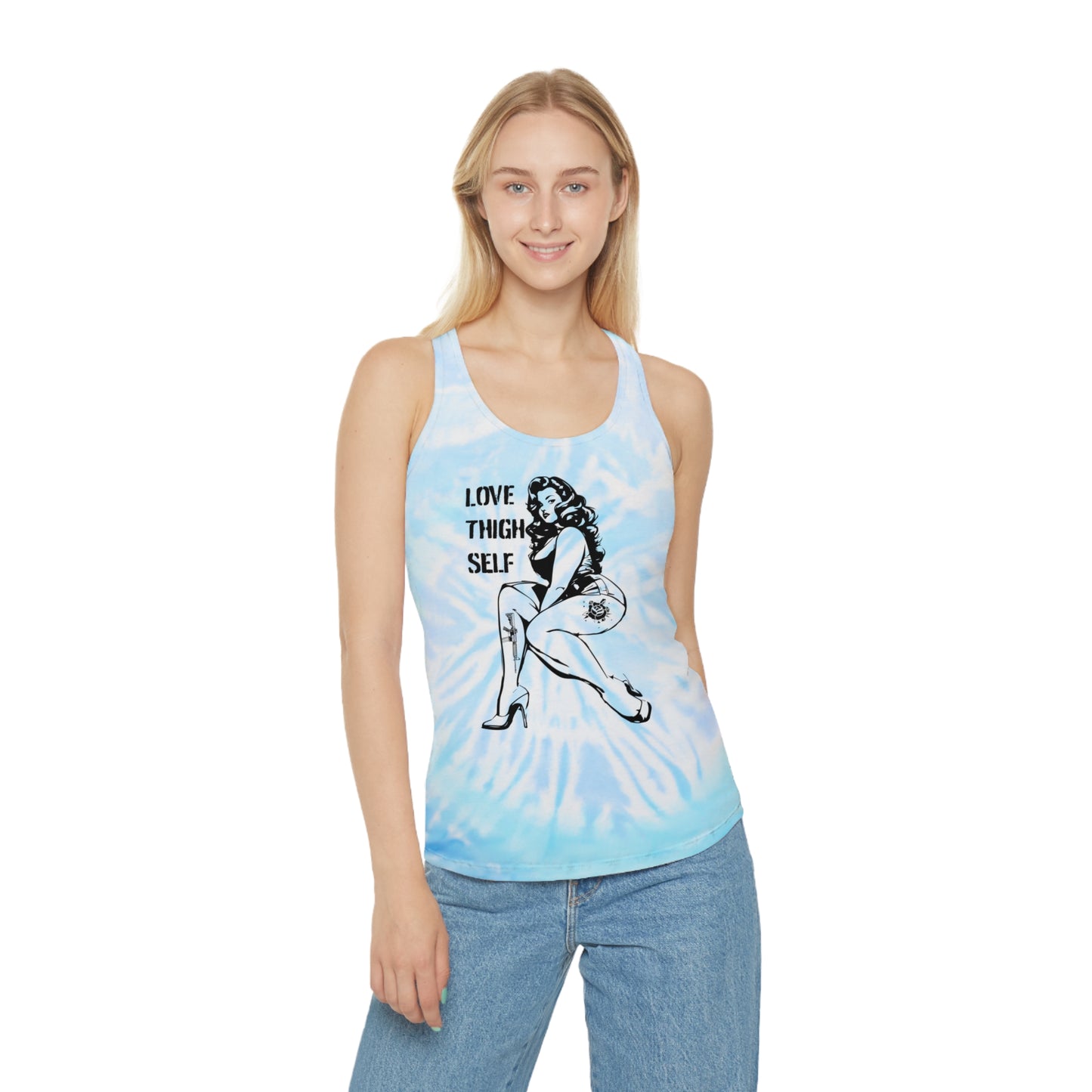 Spiral Tie-Dye Tank - Love Thigh Self Shirt