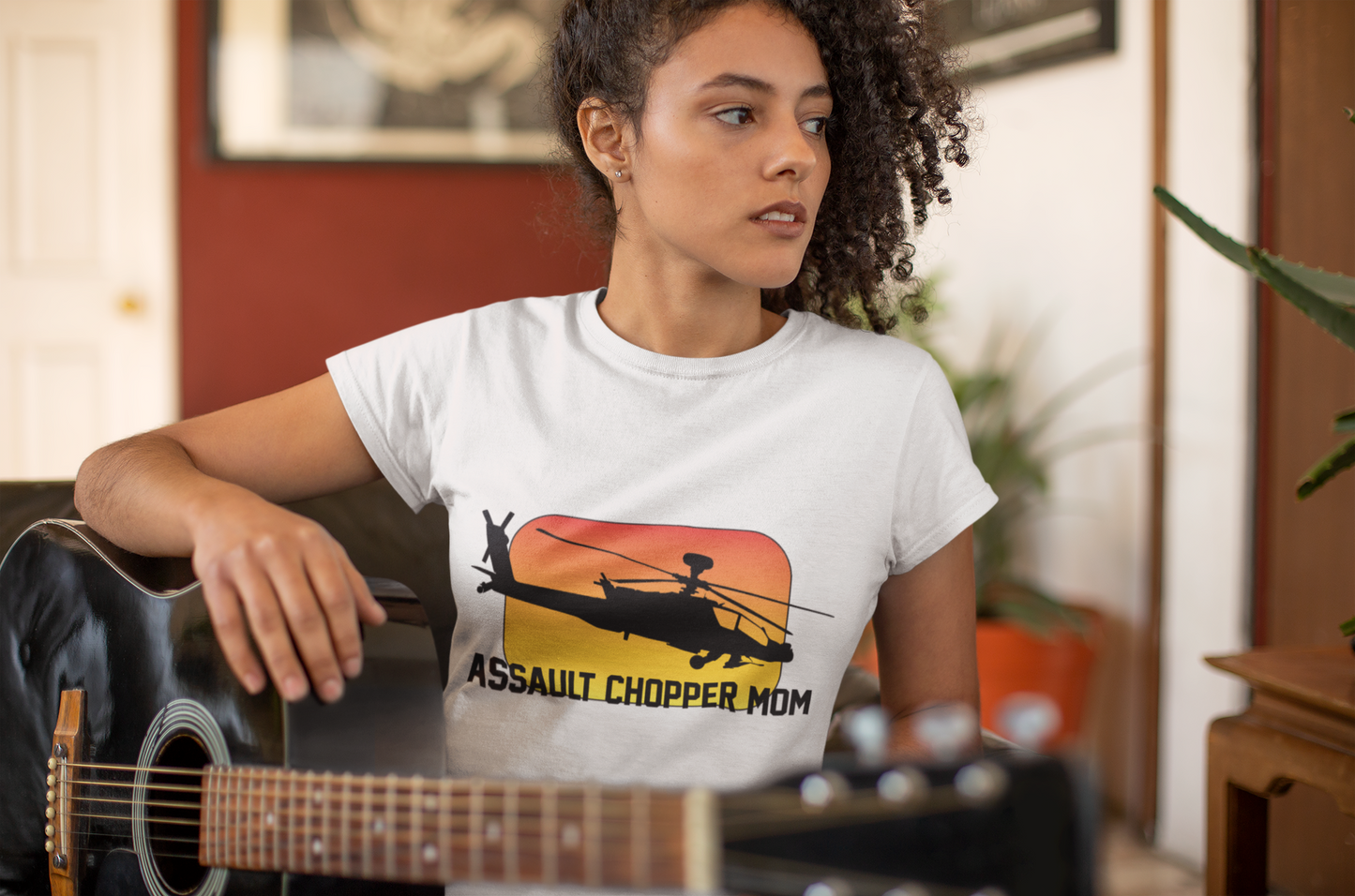 Women's Boyfriend Tee - Assault Chopper Mom