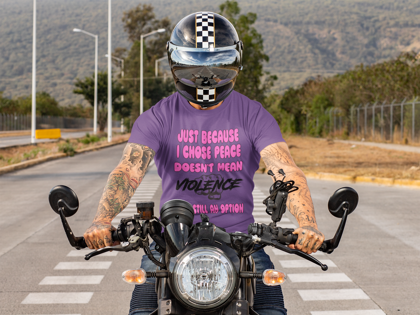 Unisex CVC Jersey T-shirt - Just Because I Chose Peace